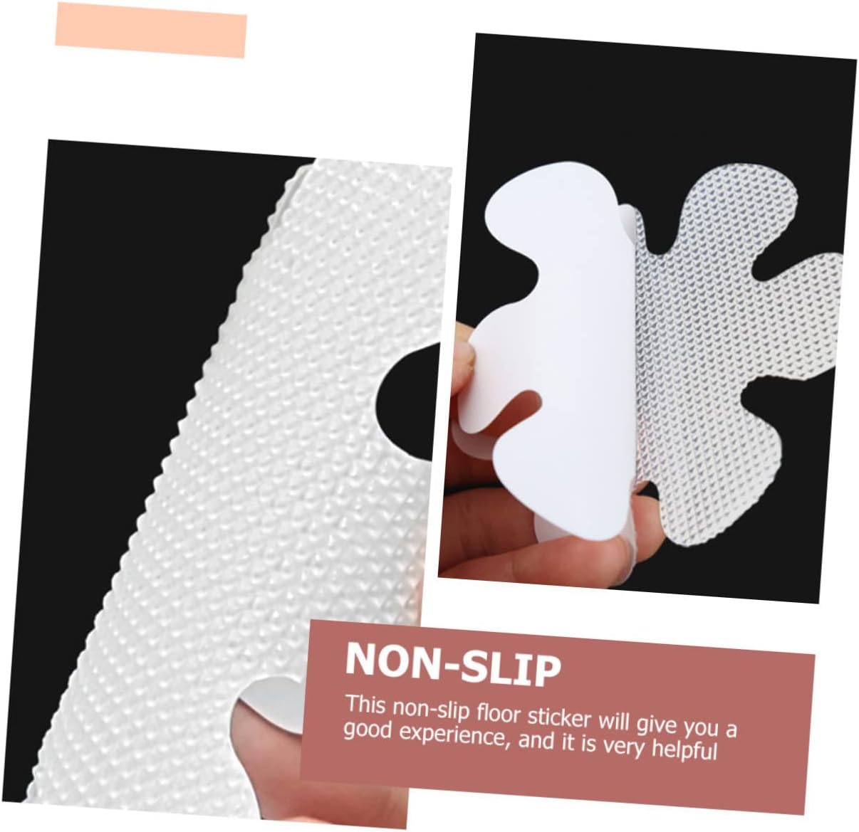LIFKICH Anti-Slip Flower Stickers for Shower Tub 6 Pack