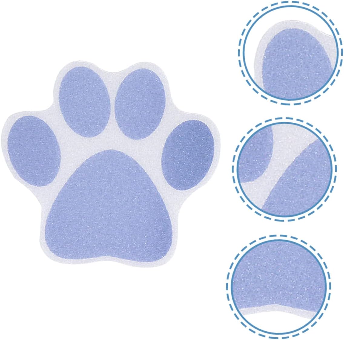 VOSAREA 10Pcs Dog Paw Print Non-Slip Bath Tub Stickers