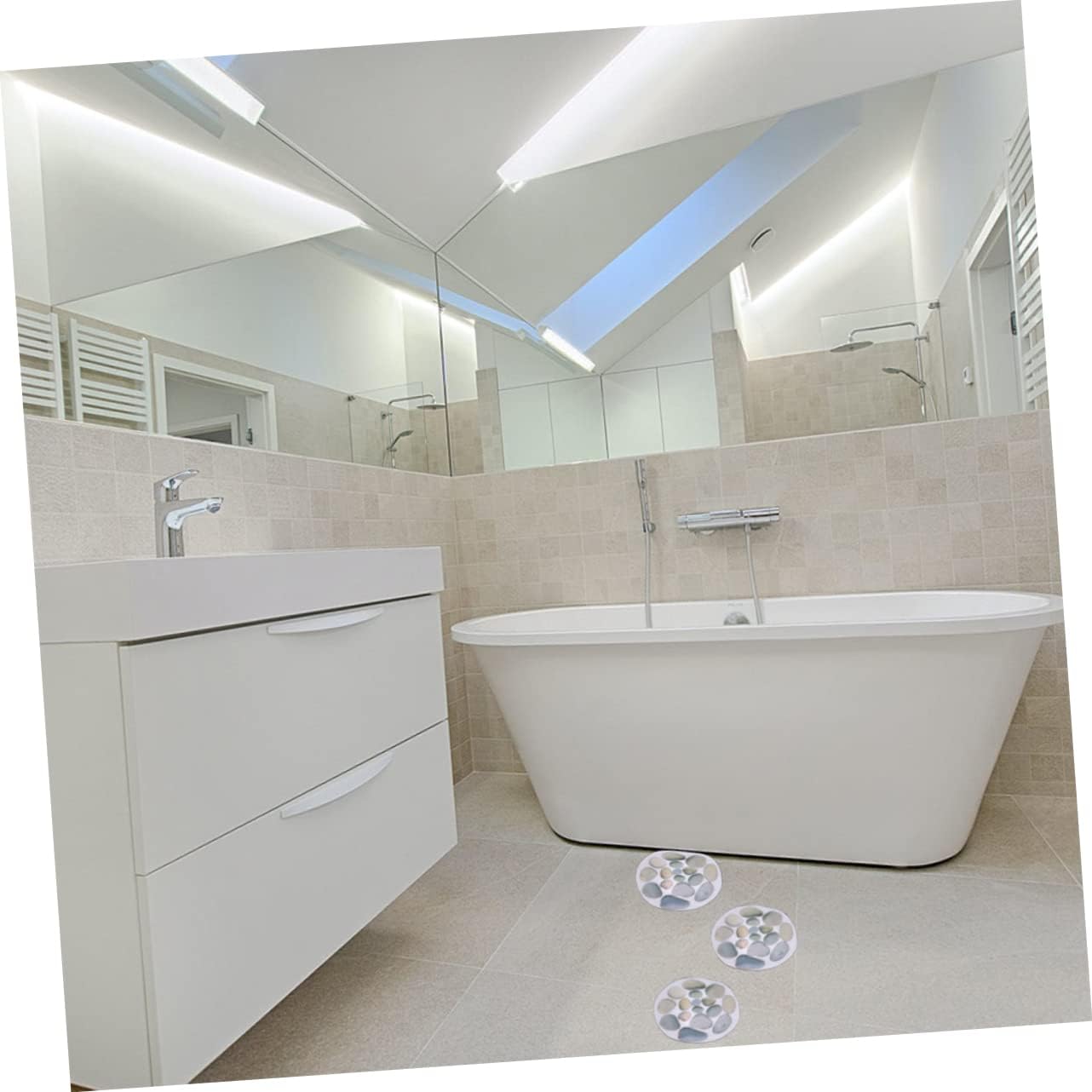 Ciieeo Bath Tub Slip Stickers 8 Pack Anti-Slip Decals