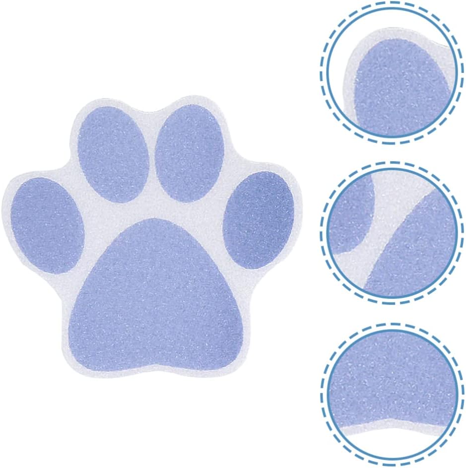 iplusmile Non-Slip Paw Print Bathtub Stickers 10pcs 1