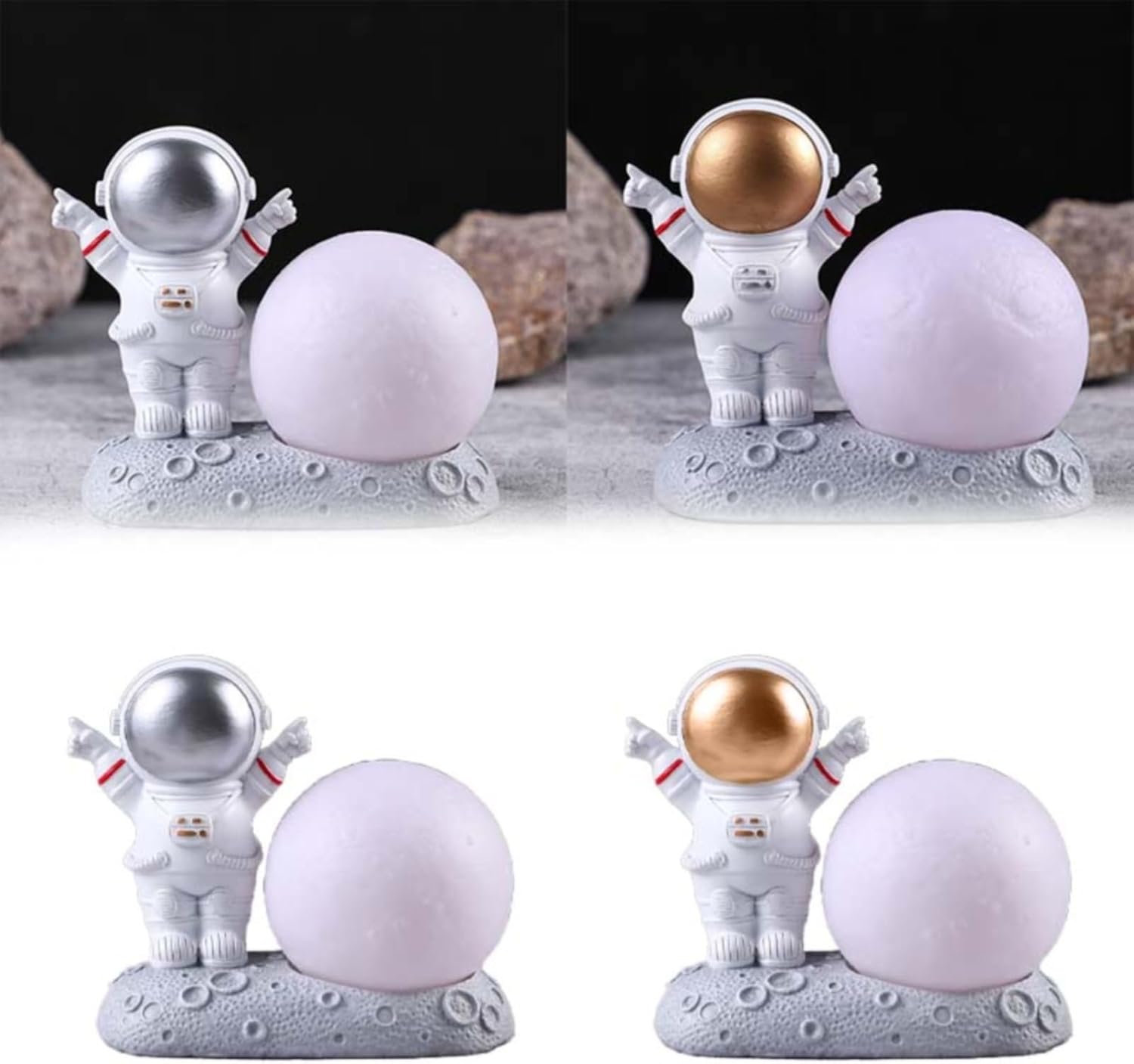 Nudsfuii Astronaut Cell Phone Stand Resin Statue