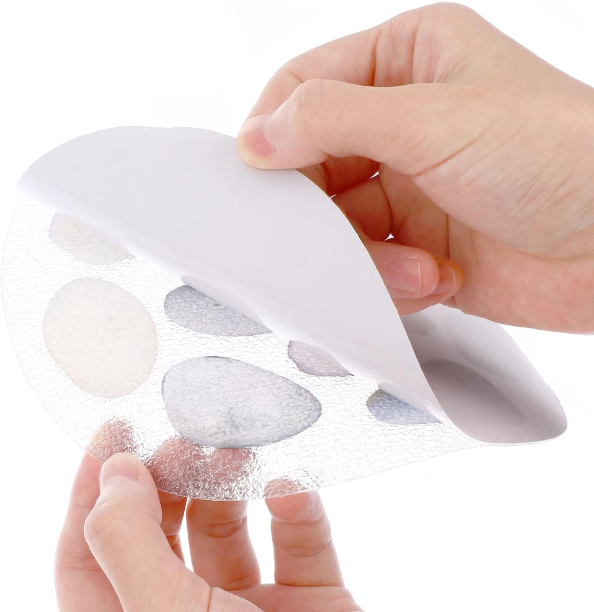Zerodeko 8pcs Non-Slip Garlic Holder Floor Stickers