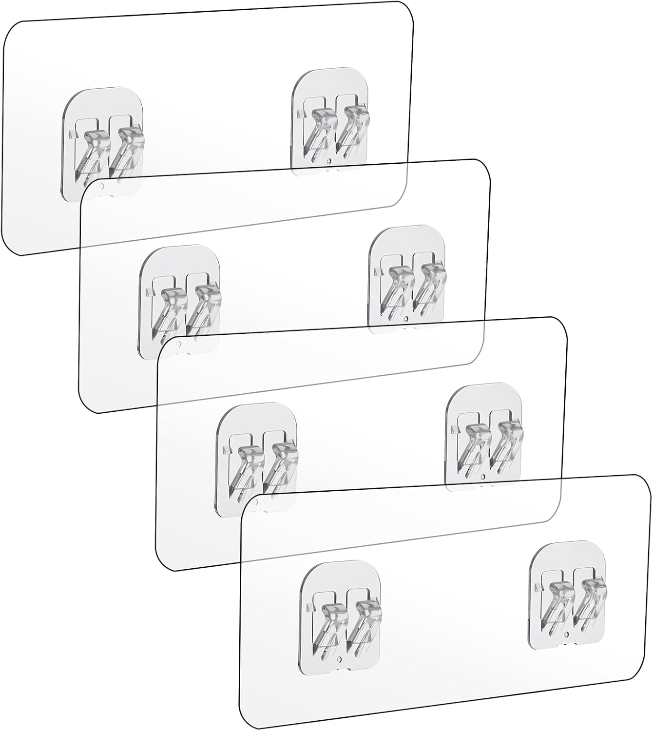 cobee 8 Pcs Shower Caddy Adhesive Hooks 1