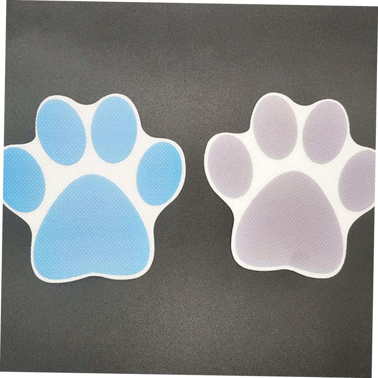 Ciieeo 4pcs Cartoon Dog Footprint Bath Decals