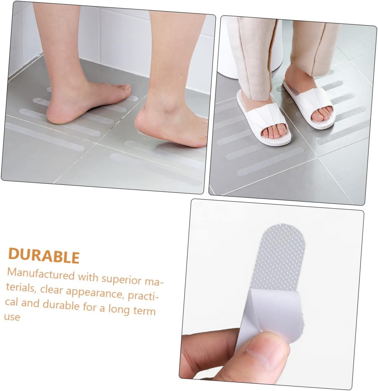 VOSAREA 12Pcs Non-Slip Bath Stickers for Safety