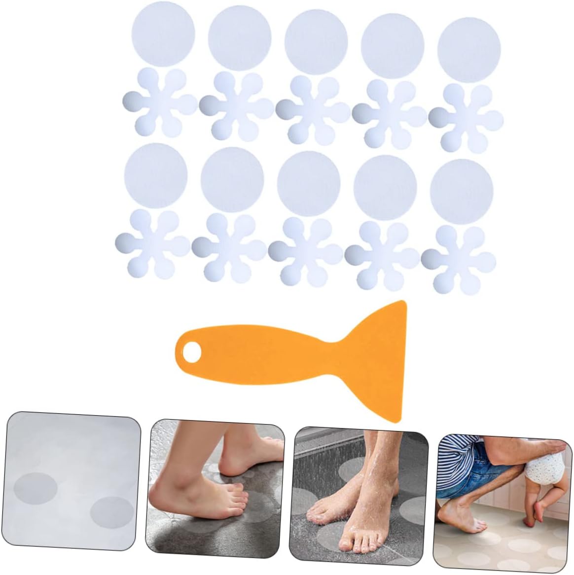 FELTECHELECTR 1Set Non Slip Sticker for Bathroom Safety