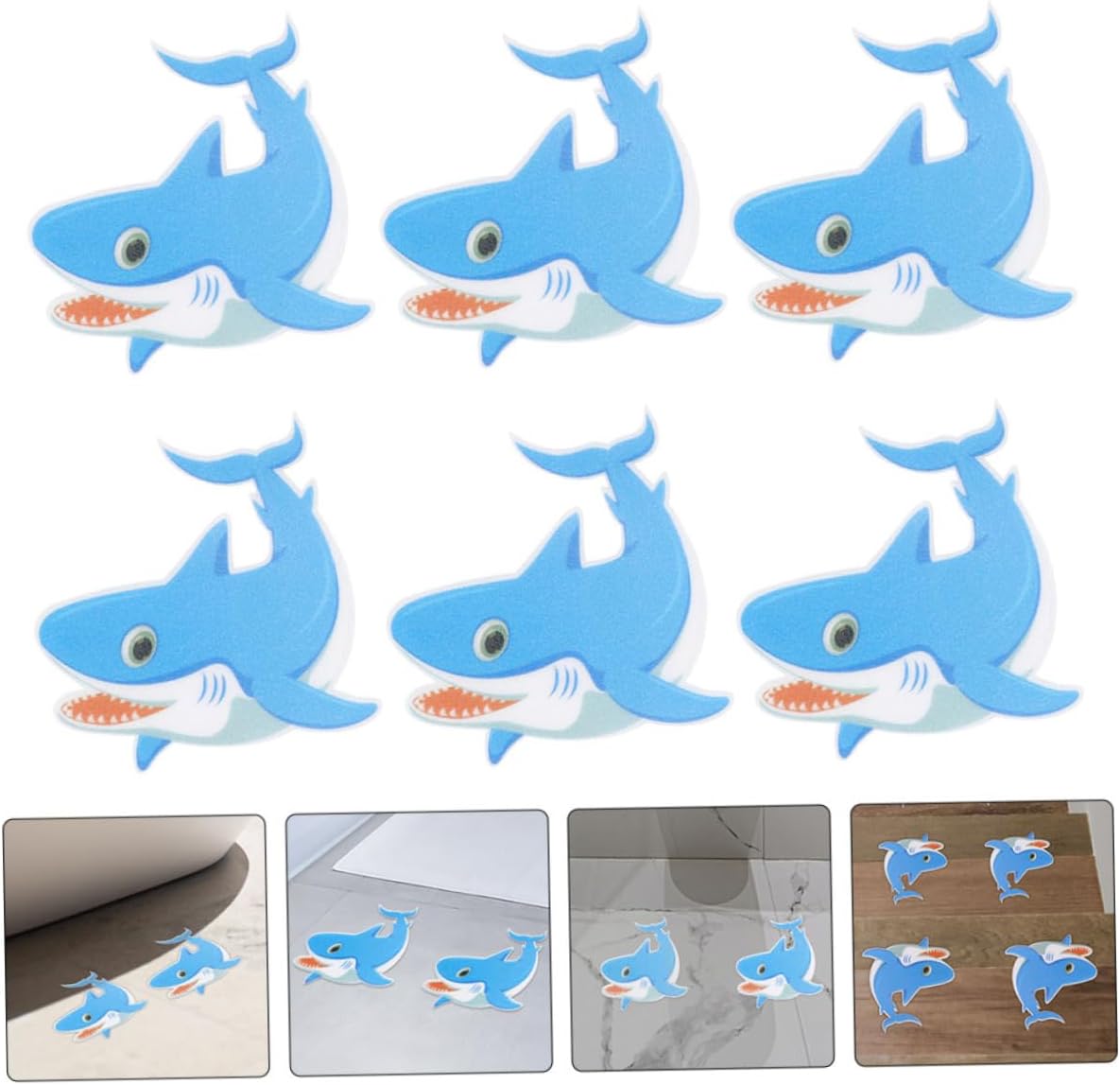 Ciieeo Non-Slip Waterproof Bathtub Stickers with Cartoon Design