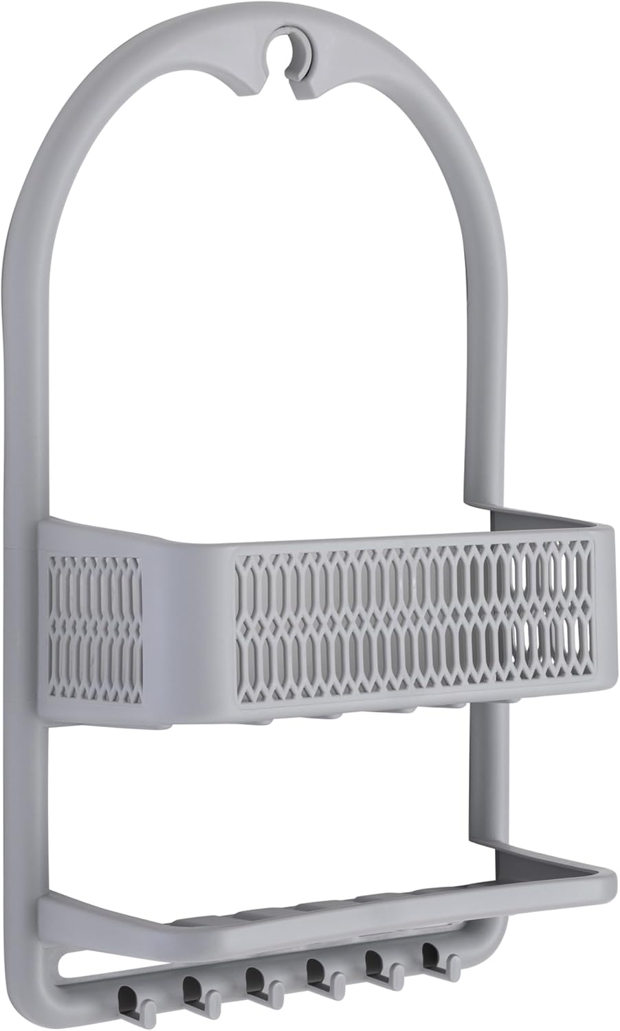 Bath Bliss Shower Caddy with 6 Hooks and Suction Cup