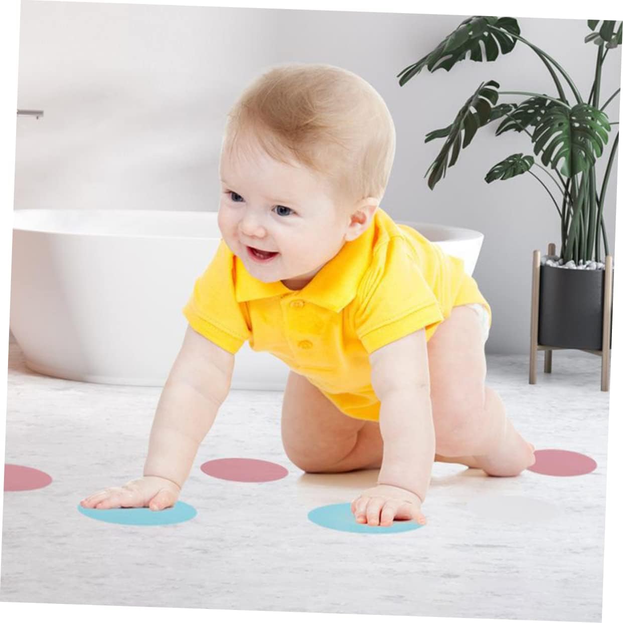 PRETYZOOM 18Pcs Non-Slip Shower Stickers for Bath Safety and Kitchen Use