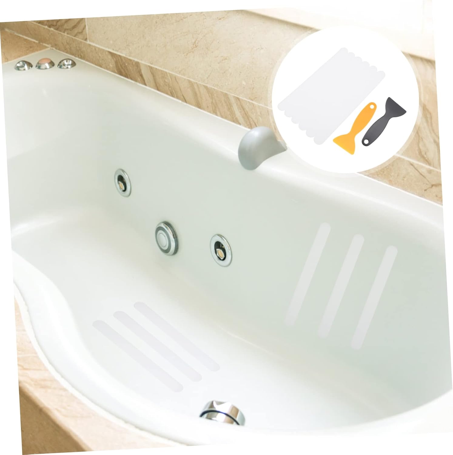ABOOFAN Non-Slip Bathroom Stickers 6pcs