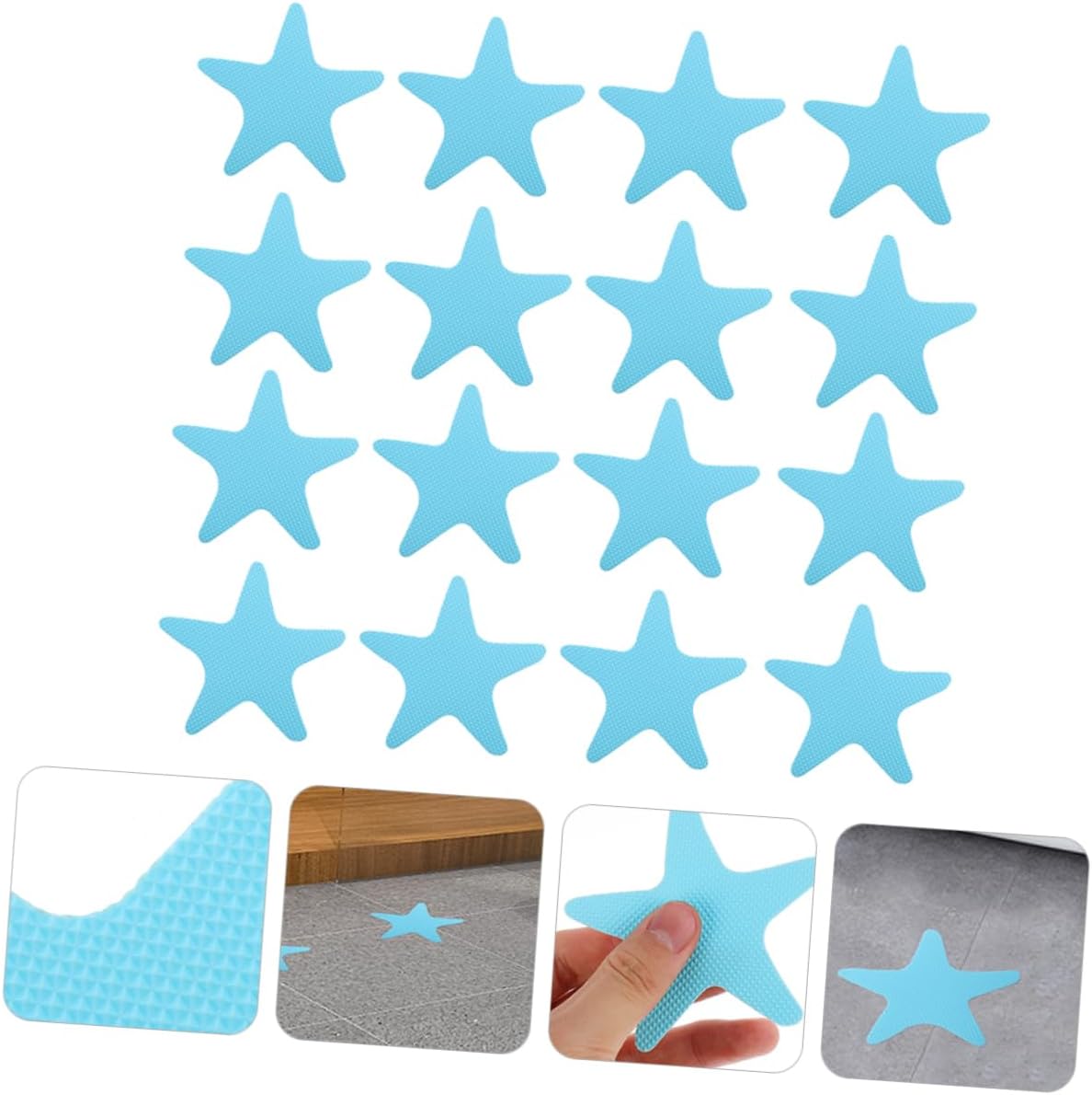VOSAREA 40Pcs Anti Slip Star Bathtub Stickers for Safety