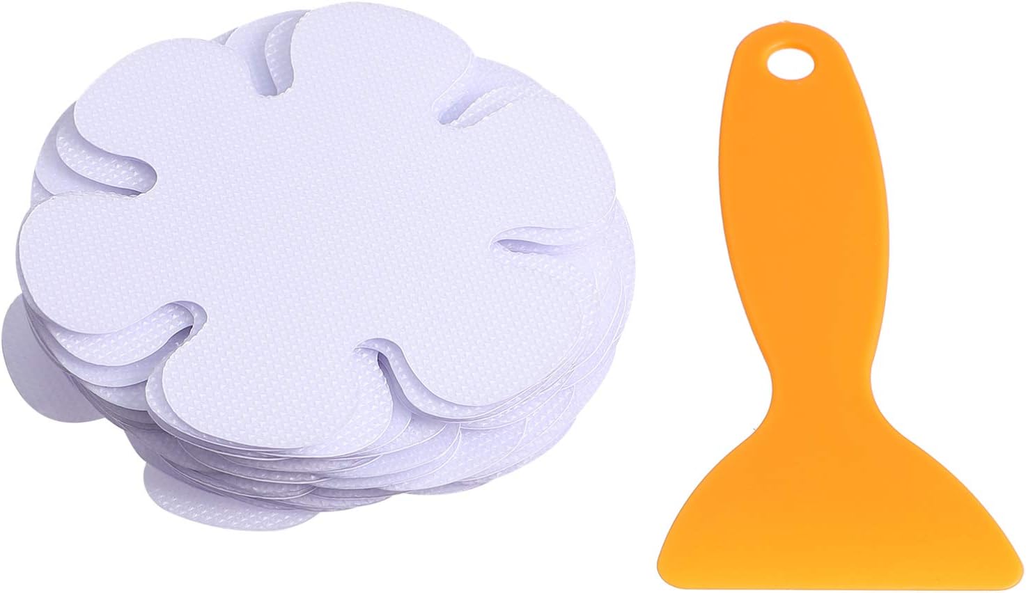 ABOOFAN 20Pcs Flower Shaped Non-Slip Bath Stickers for Safety