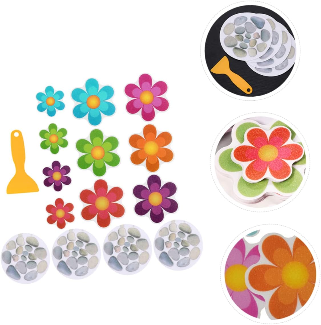 VOSAREA 14Pcs Bath Safety Stickers for Showers and Pools
