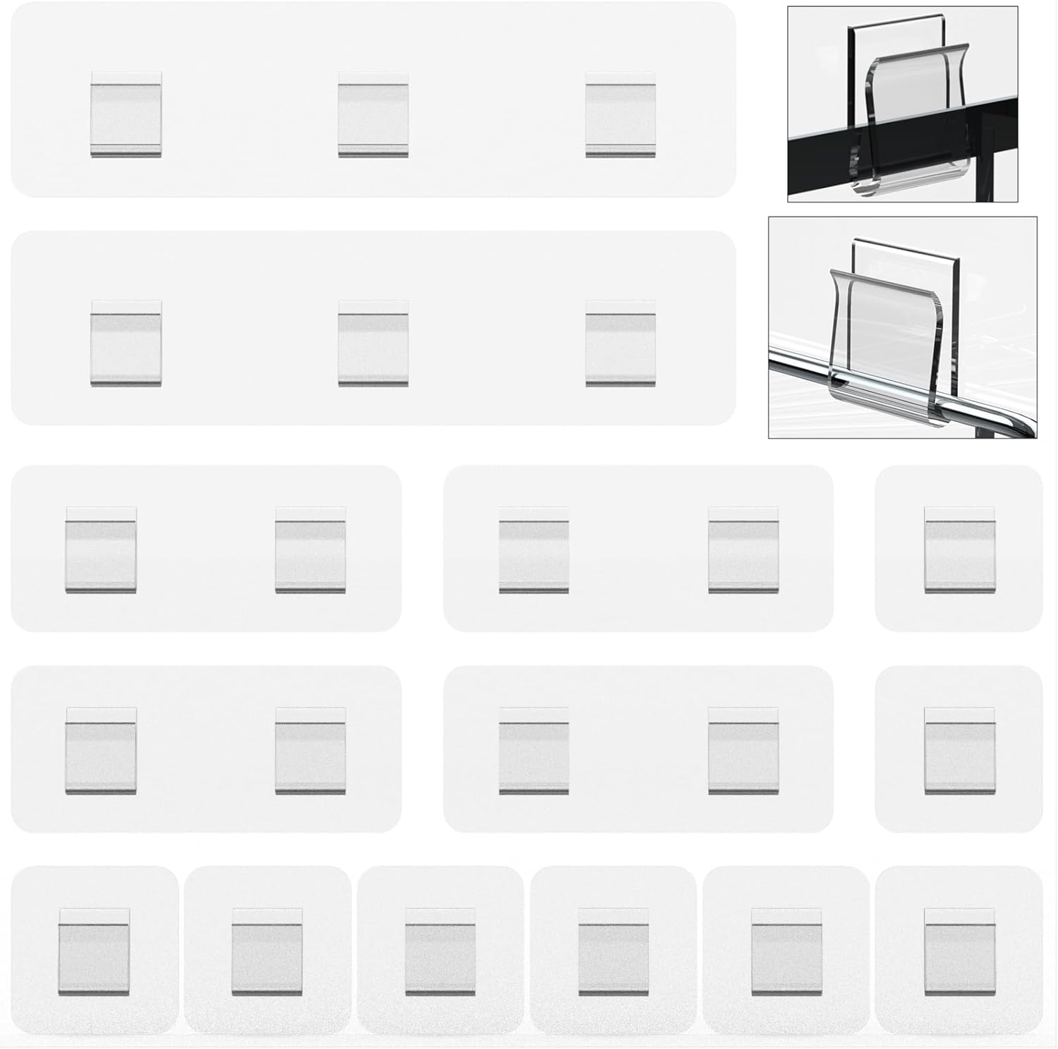 Jovware 14 Pack Shower Caddy Adhesive Replacement 1