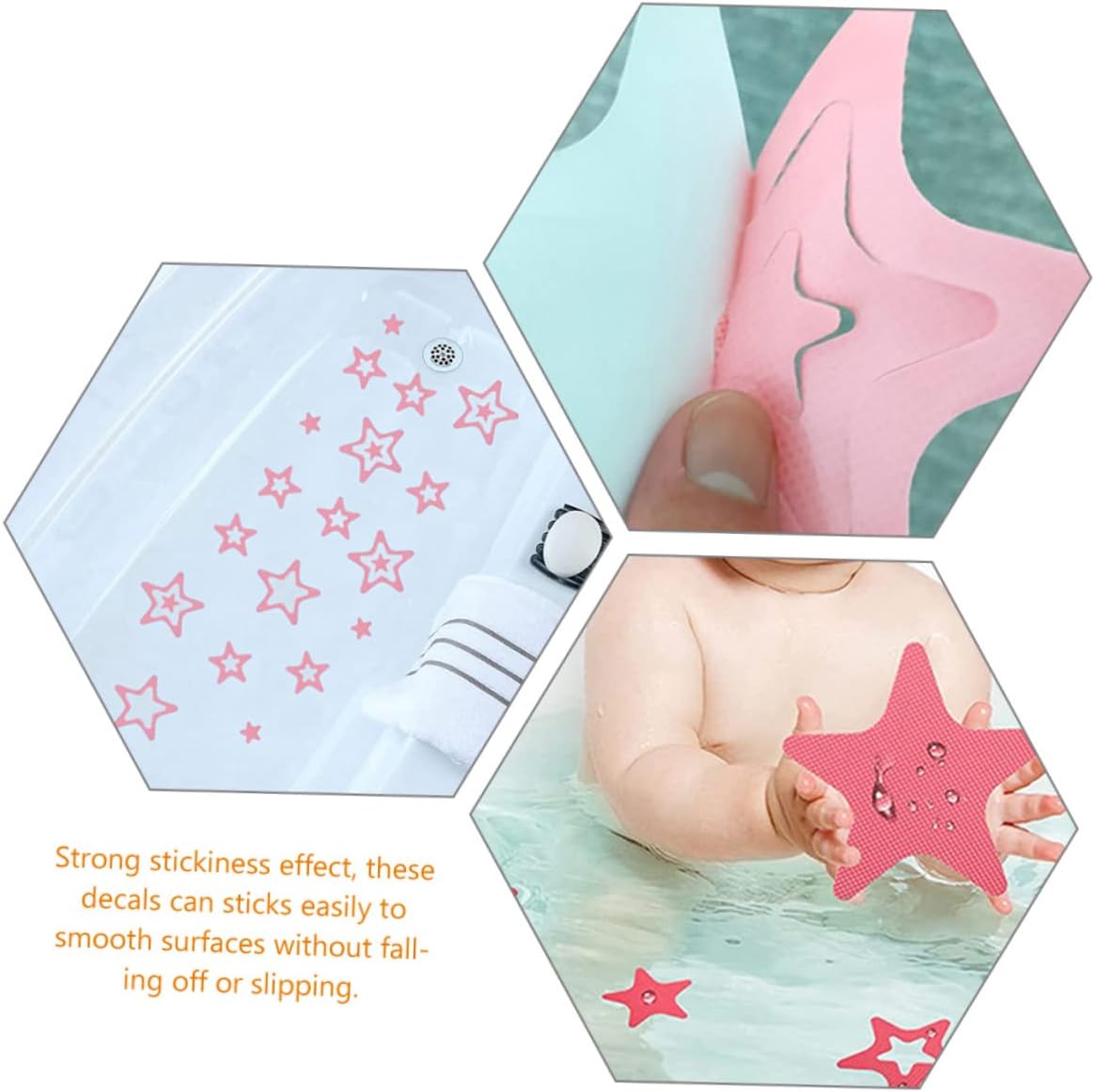 Ciieeo 12pcs Non-Slip Star Floor Stickers