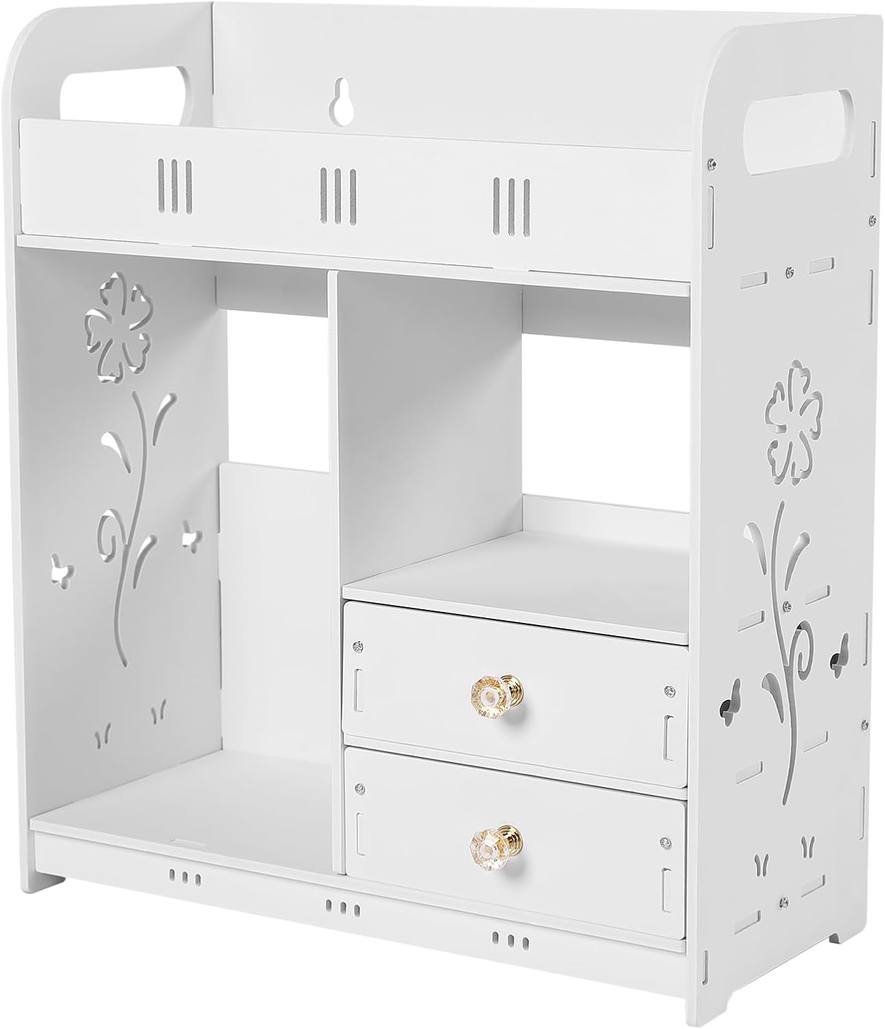 ILWorkTLs Bathroom Wall Cabinet with Drawer White