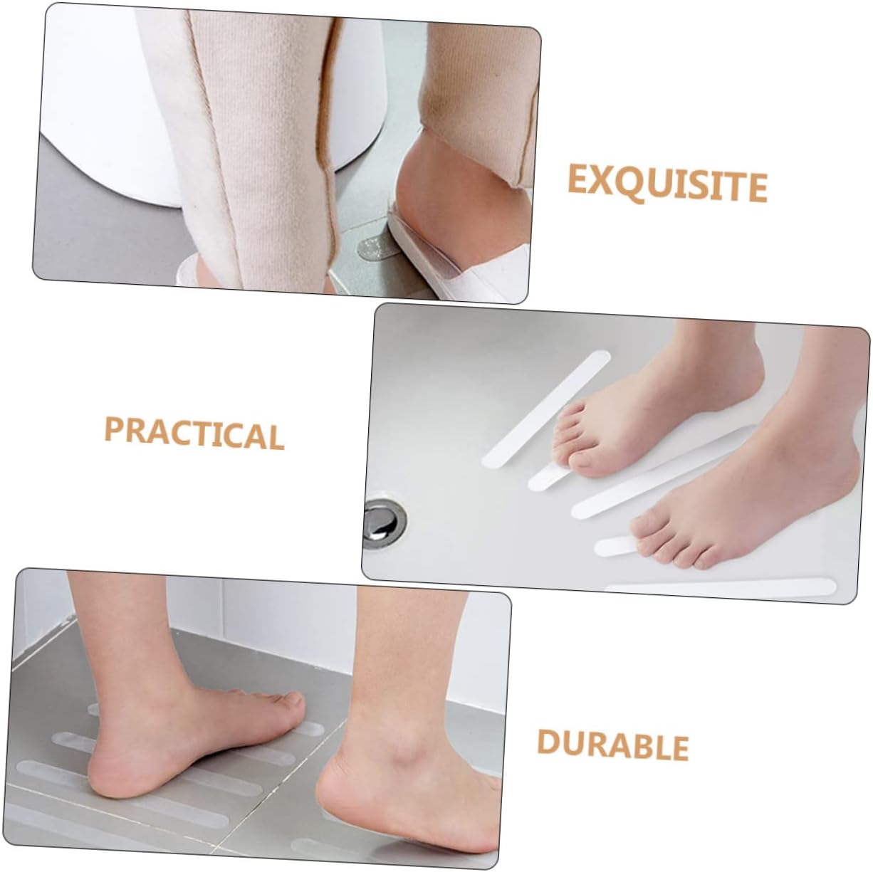 PRETYZOOM 12Pcs Non-Slip Bath Stickers for Safety
