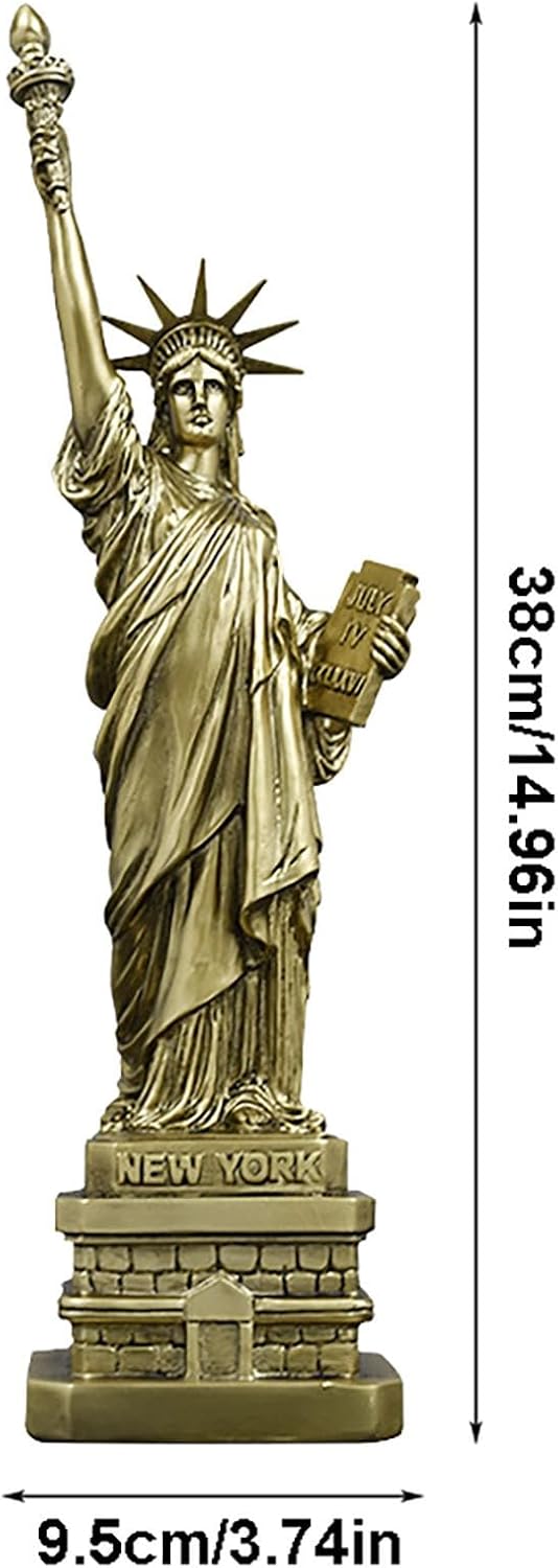 Elegant Gold Statue of Freedom Women God Desktop Ornament