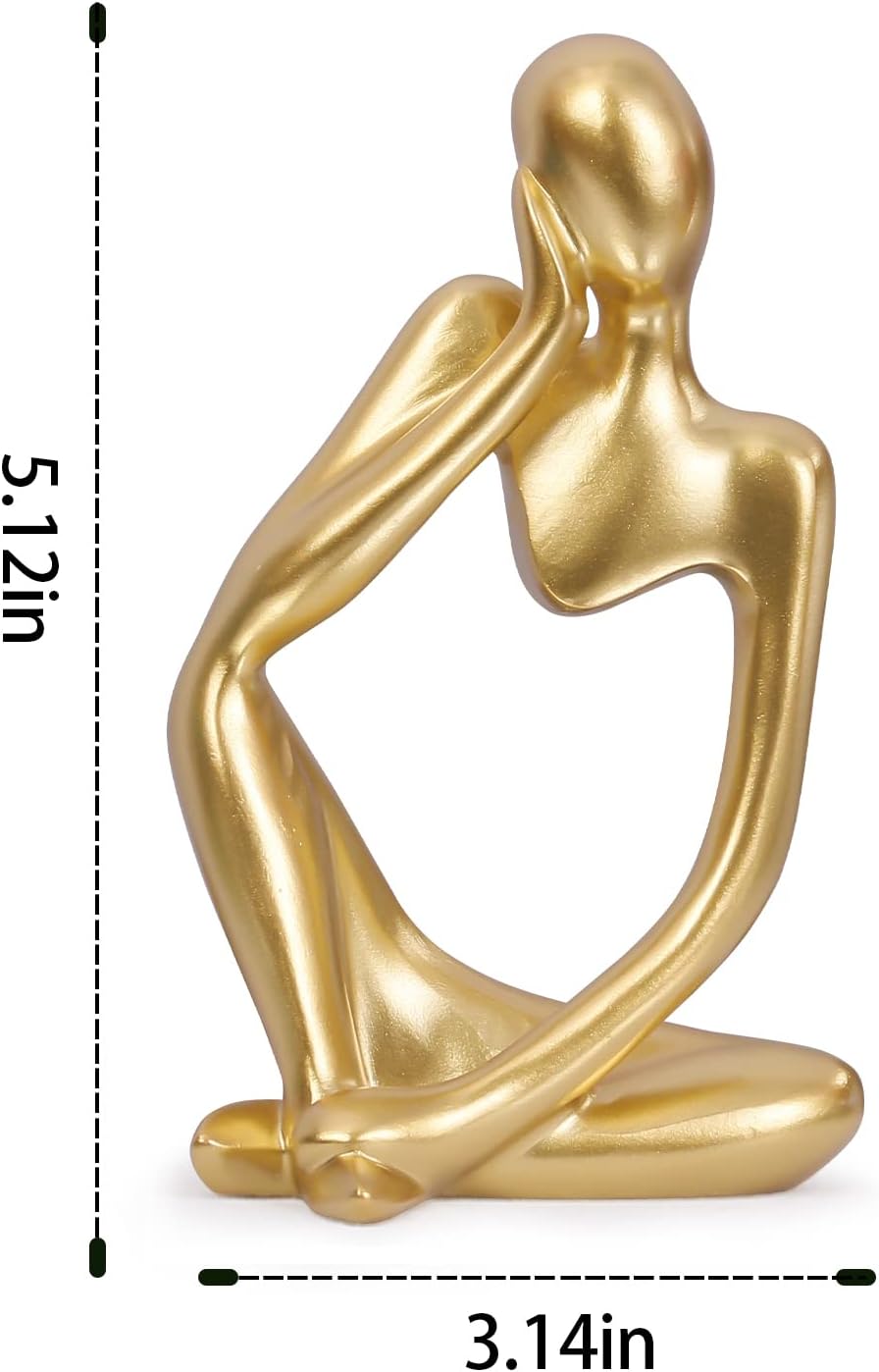 INNOLITES Abstract Thinker Sculpture Resin Statue for Home Decor