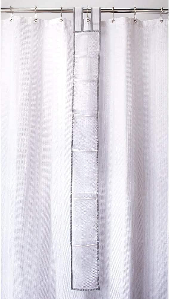 Skywin TidyFriend Shower Liner with 7 Pockets - 57 x 6 Inches
