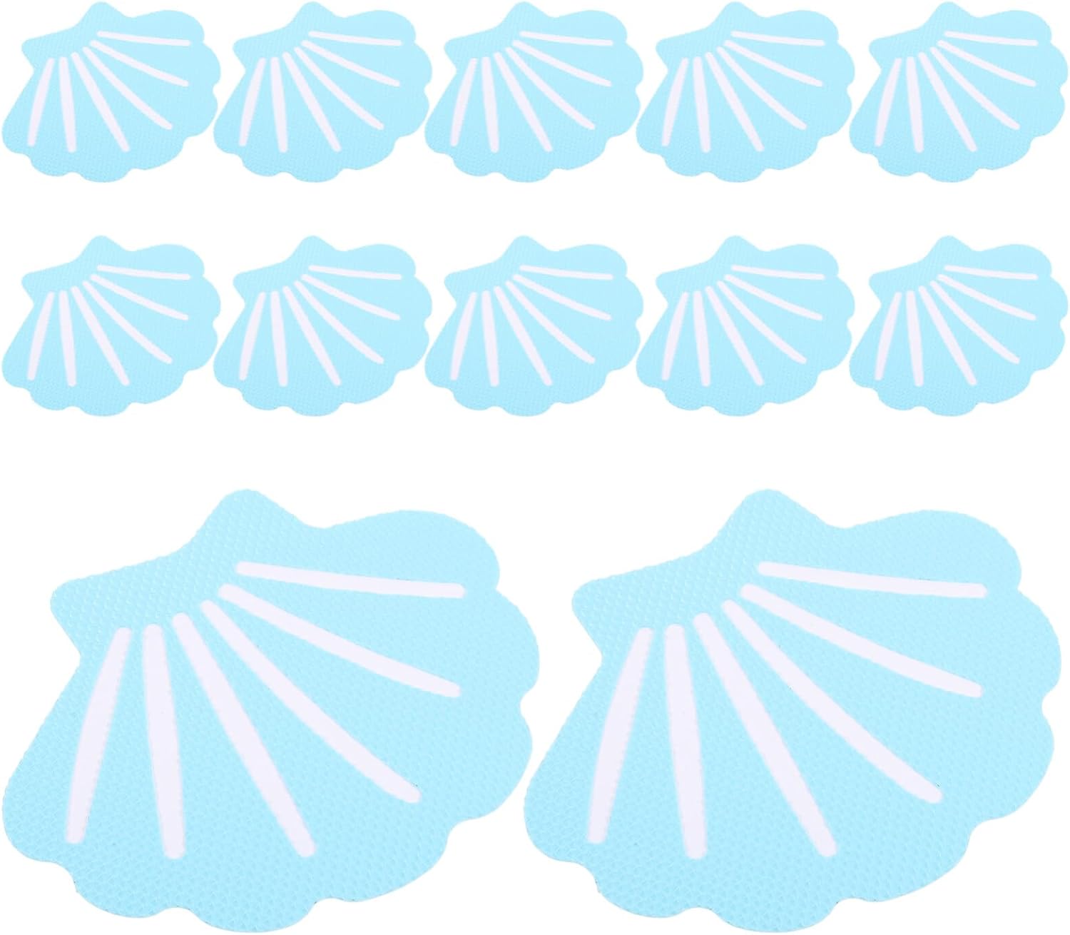 ABOOFAN 12pcs Shell-Shaped Non-Slip Bath Stickers