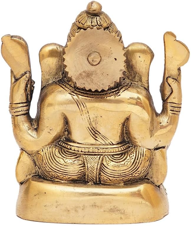 Statuestudio Brass Ganesha Idol Showpiece