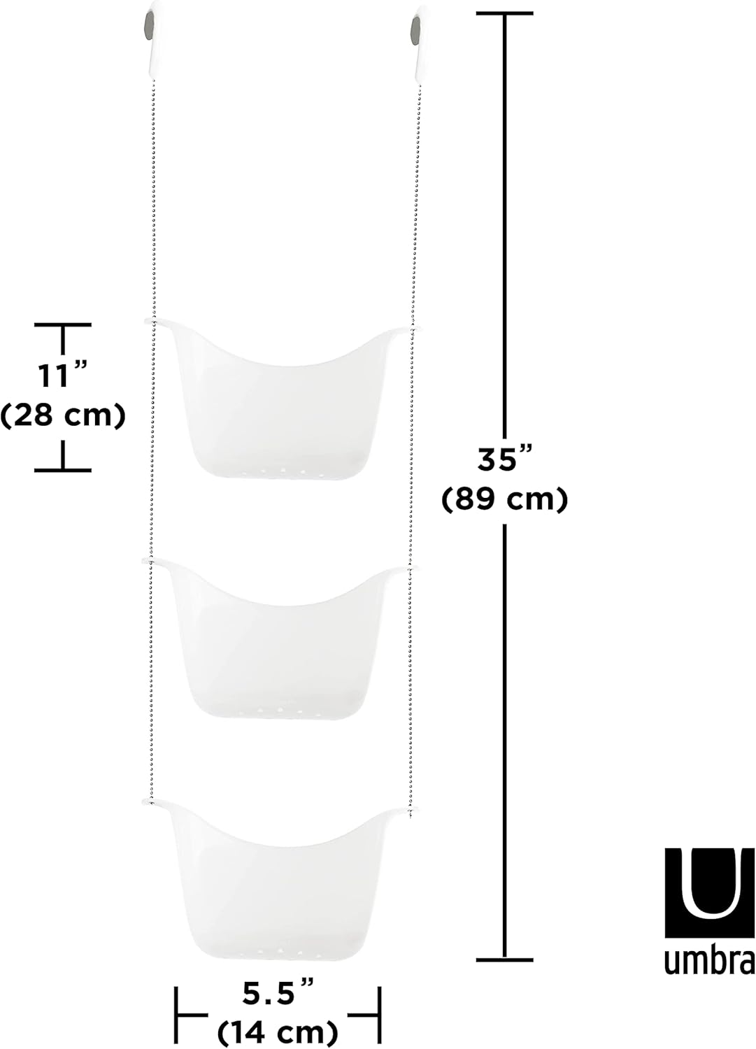 Umbra Bask Hanging Shower Caddy White