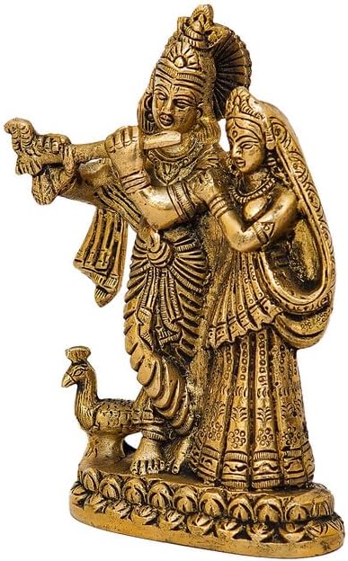 Statuestudio Brass Radha Krishna Idol 55 Inch 1
