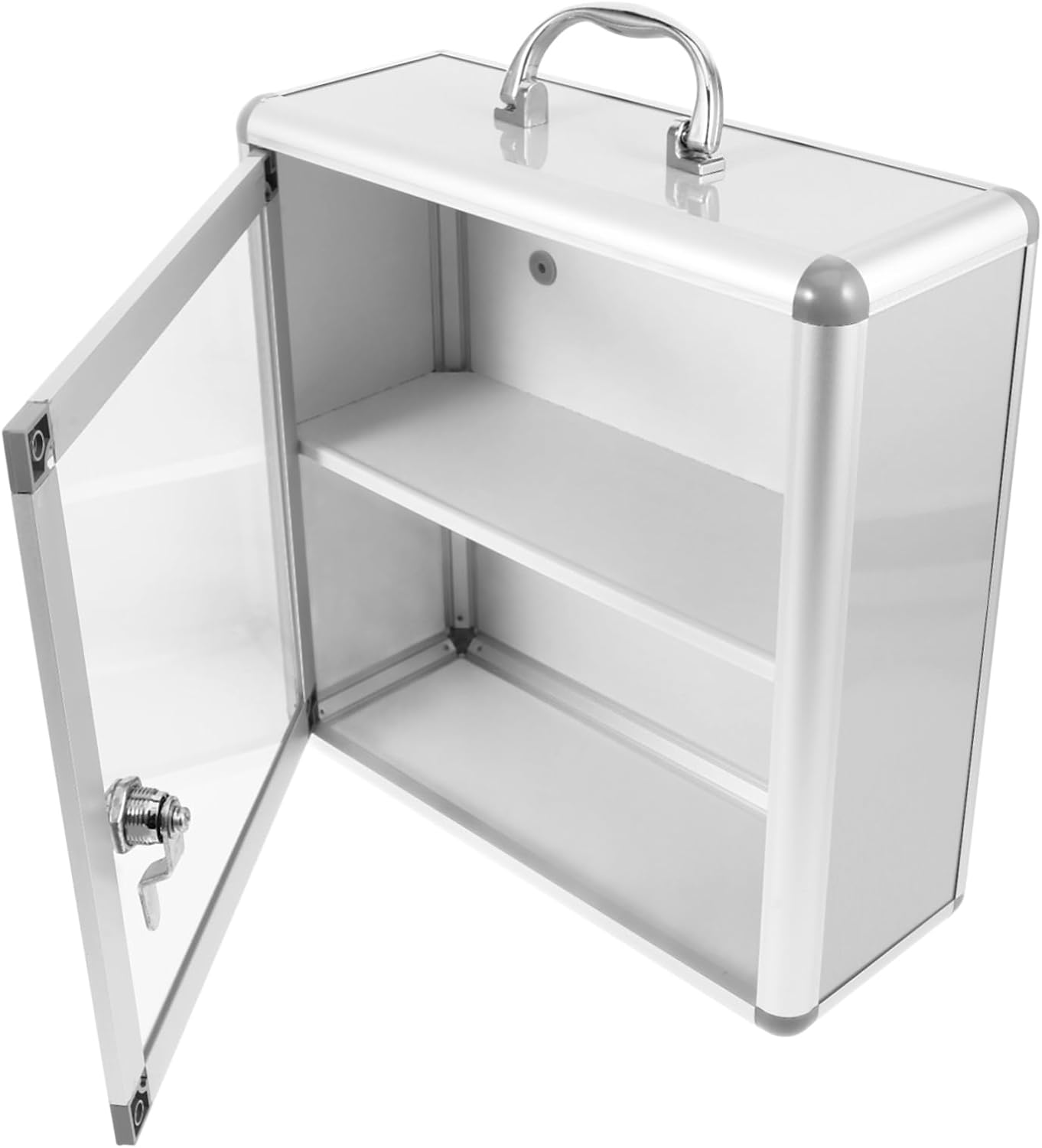 Wakauto Wall Mounted Medicine Cabinet with Transparent Door