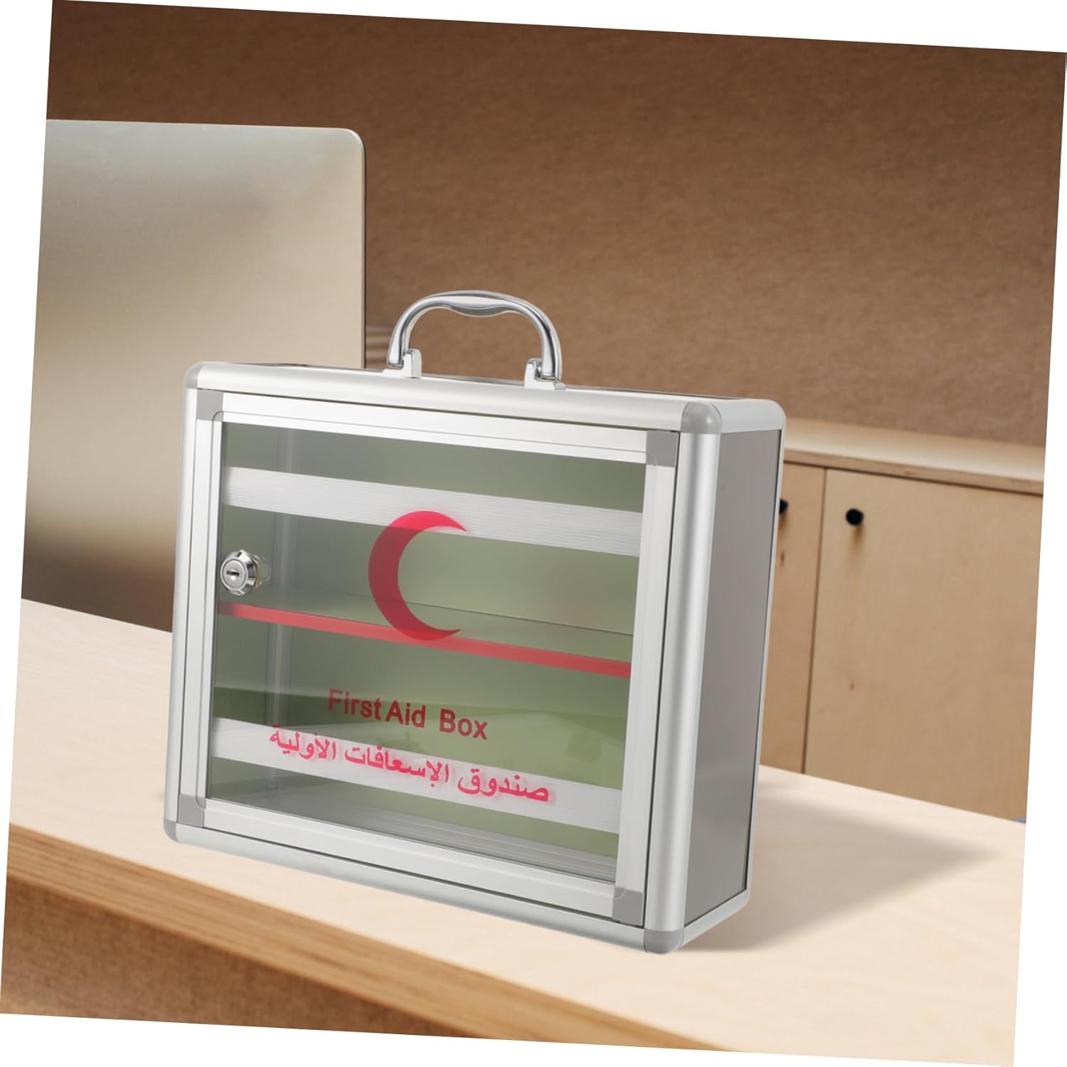 FOYTOKI Emergency First Aid Box Wall Mounted Medicine Cabinet