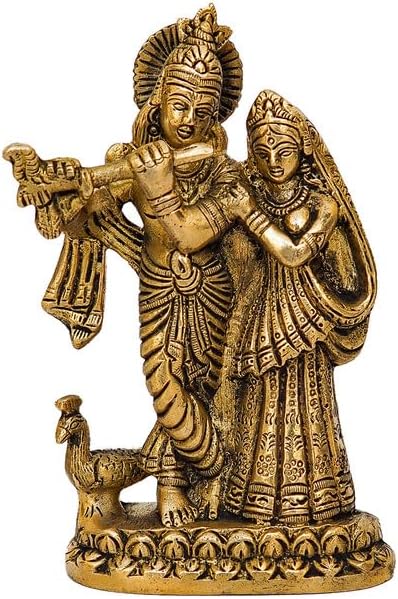 Statuestudio Brass Radha Krishna Idol 55 Inch 1