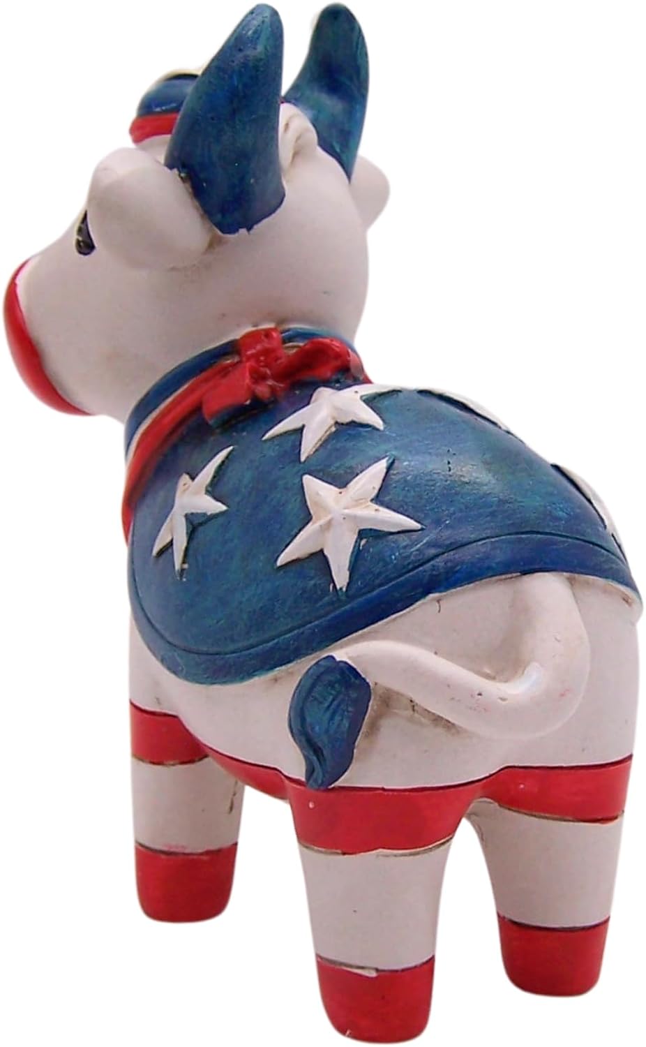 Patriotic Cow with Flag Figurine 5-Inch Home Decor