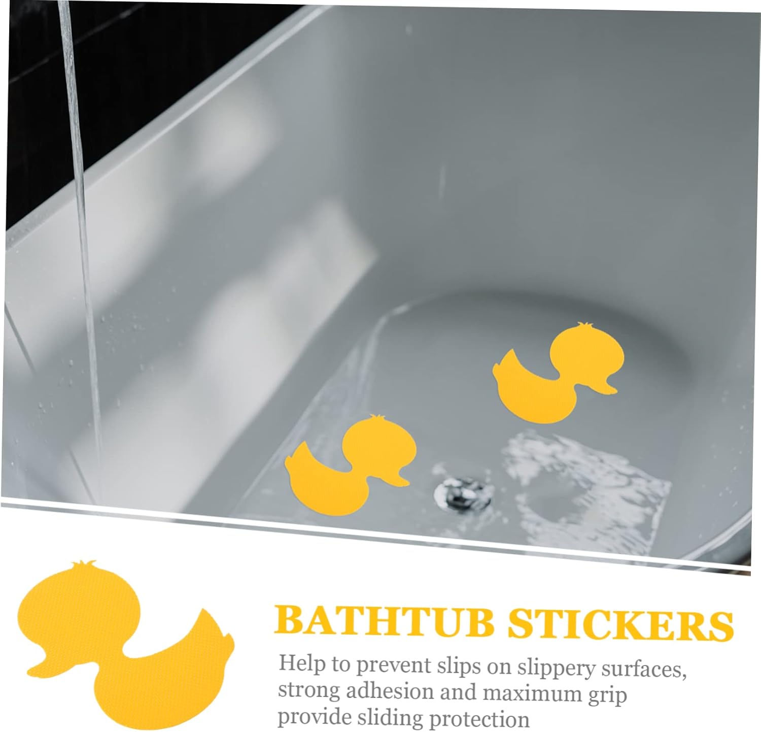 PRETYZOOM Cartoon Bathtub Stickers - Anti-Slip Waterproof Bath Safety Decor