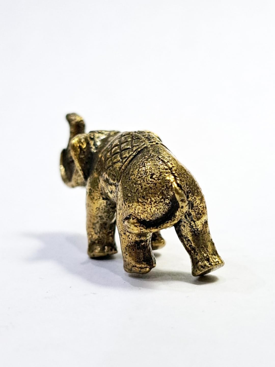 Thai Sawasdee Gold Running Elephant Statue Set of 1