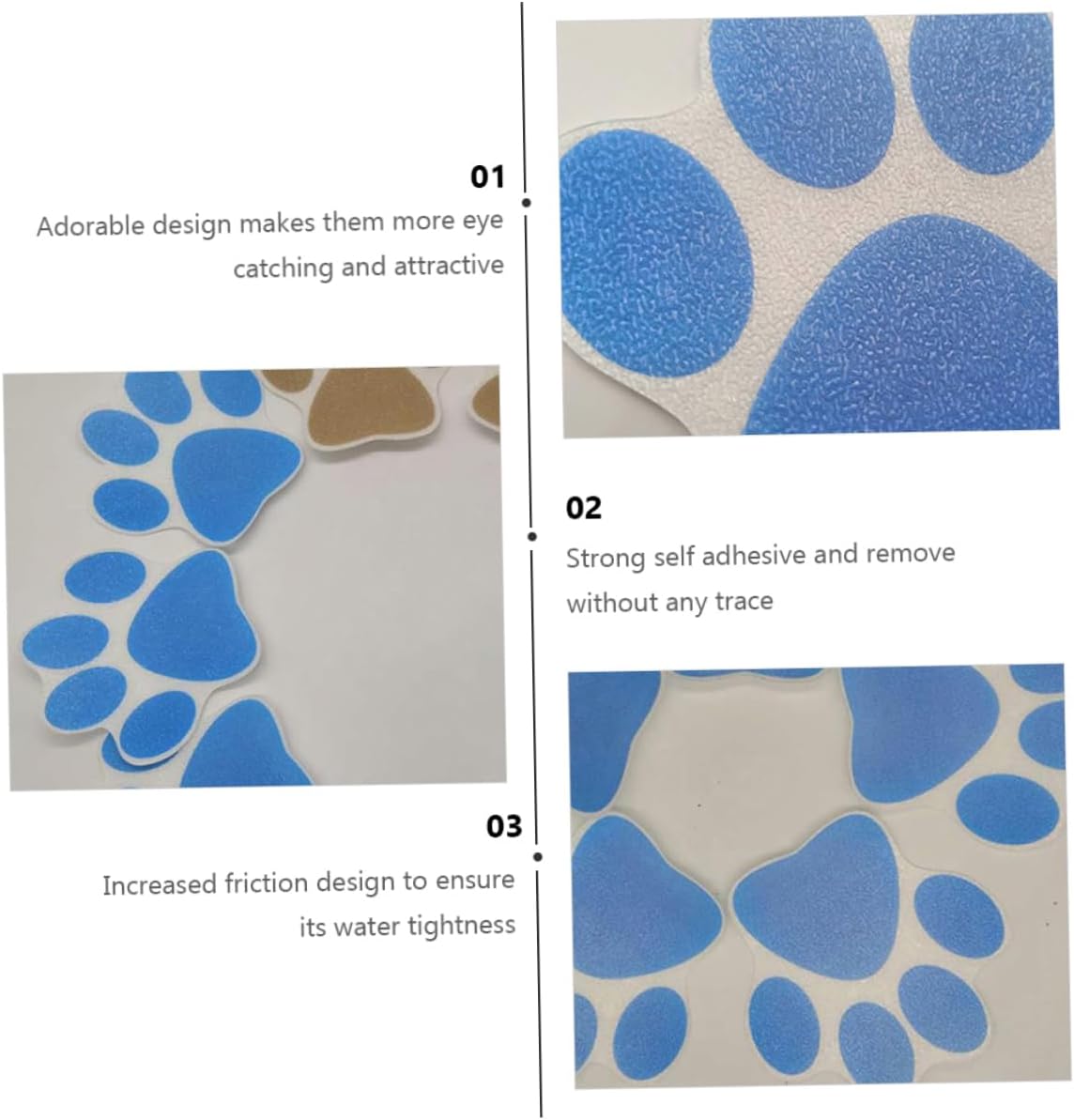 Ciieeo 6 Pack Non Slip Bathtub Stickers