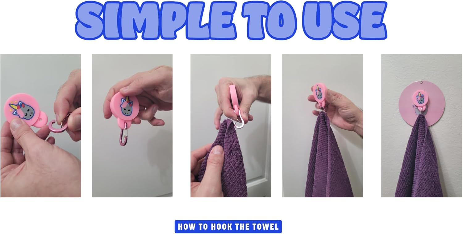 Towel Bud Magnetic Holder Basketball Unicorn Design
