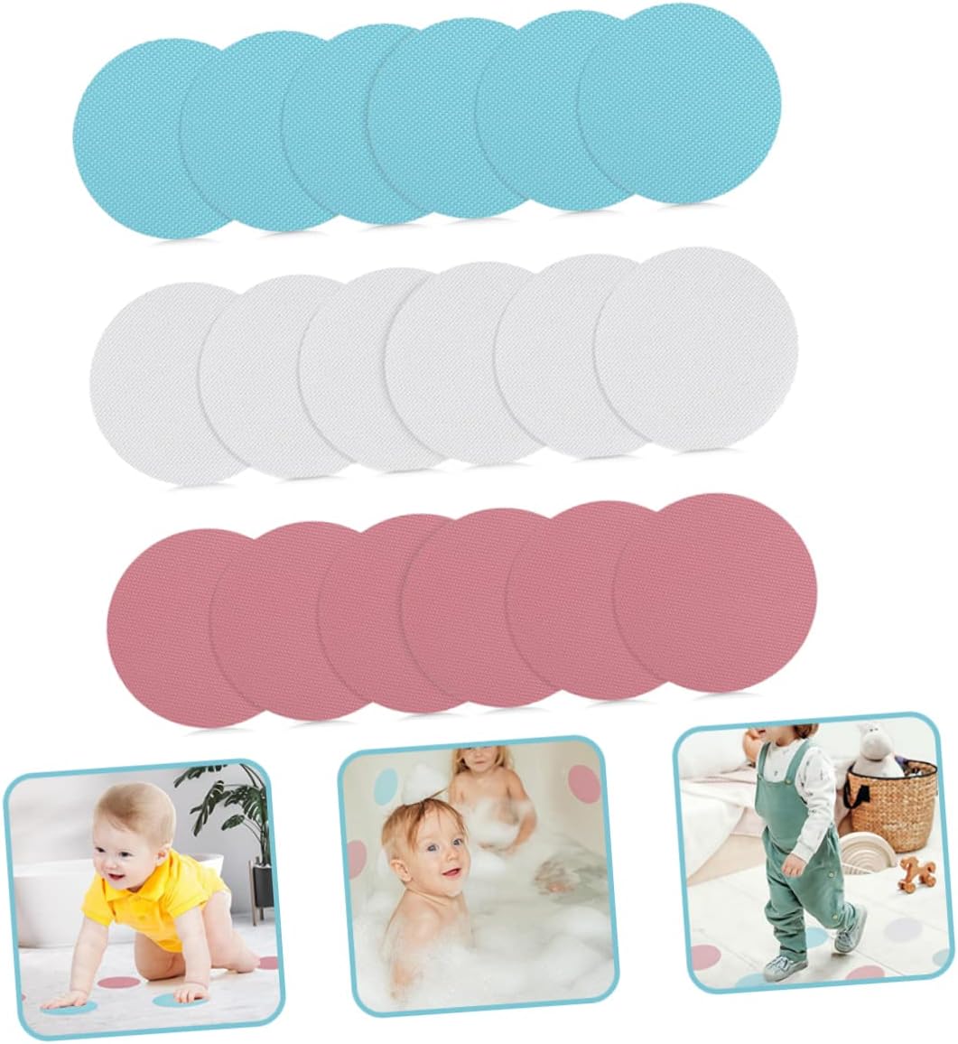 PRETYZOOM 18Pcs Non-Slip Shower Stickers for Bath Safety and Kitchen Use