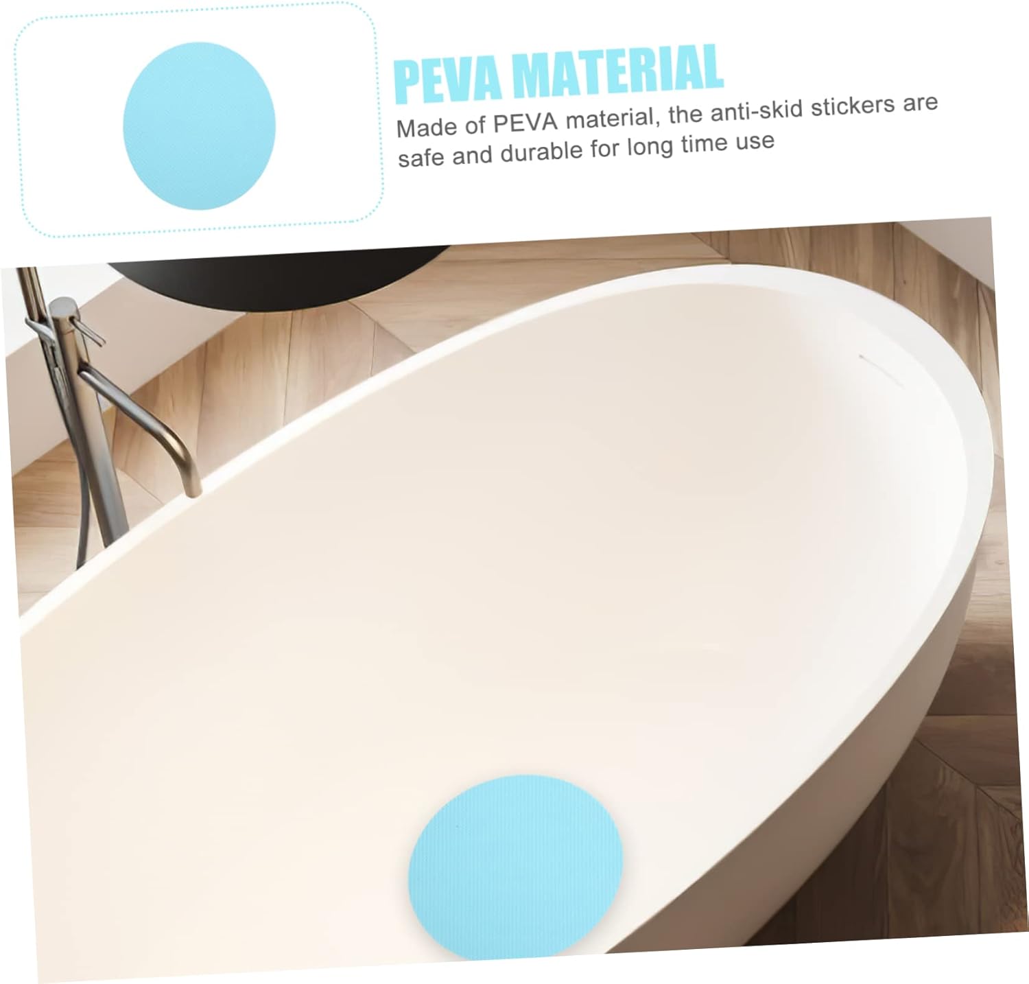PRETYZOOM Non-Slip Bathtub Stickers 20 Piece Set