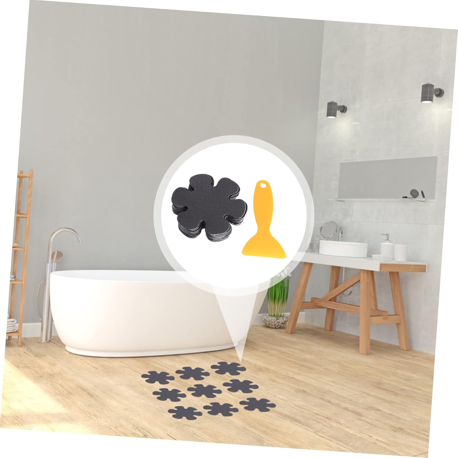 BRIGHTFUFU Bath Tub Non Slip Decals PEA Material