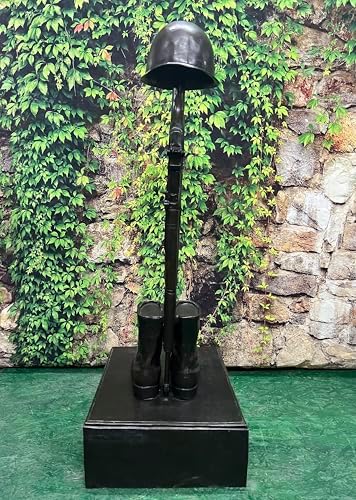 Bronze Korean Era Fallen Soldier Memorial Statue 1