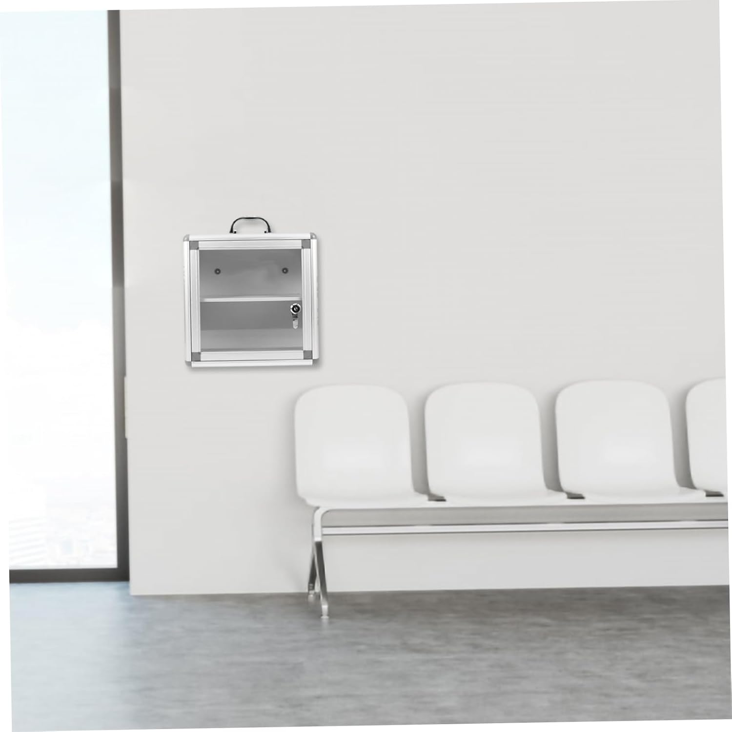 Wall Mounted Medicine Cabinet with Transparent Panel