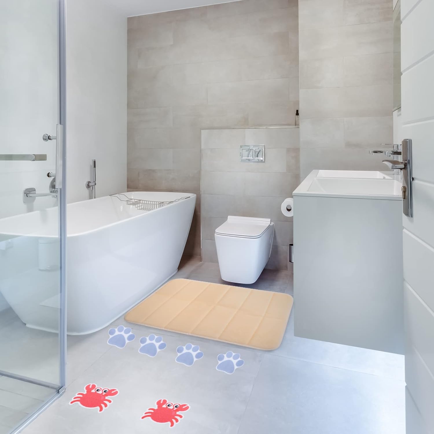 Alipis 8pcs Non-Slip Bathtub Stickers