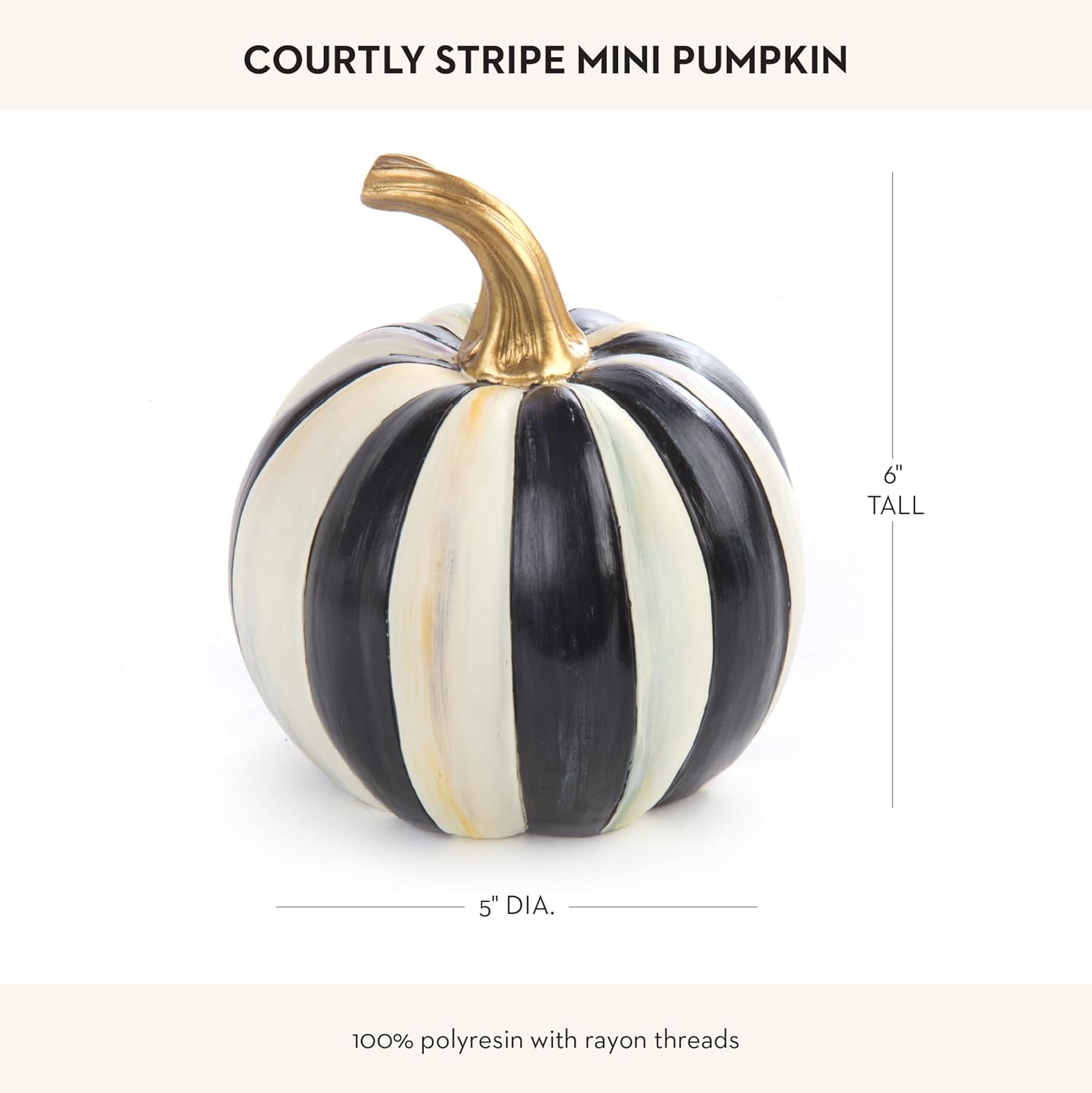 MACKENZIE-CHILDS Mini Pumpkin Resin Decor