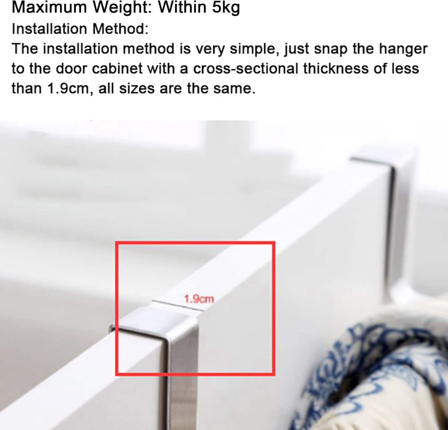Fafeicy Kitchen Hanging Rack for Door