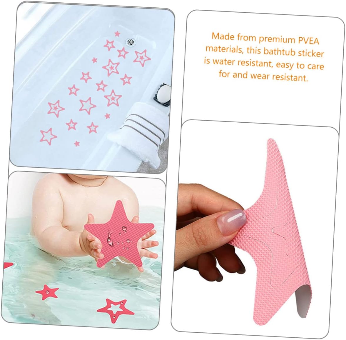 Ciieeo 12pcs Non-Slip Star Floor Stickers
