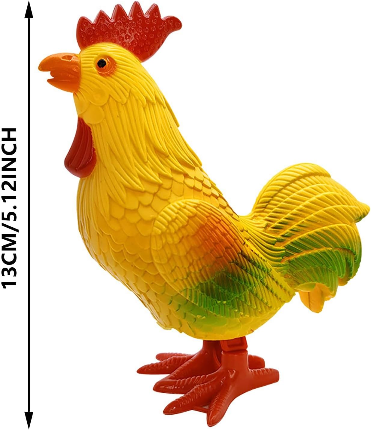 Small Statue Miniature Rooster Figurines - Clockwork Decor Sculptures