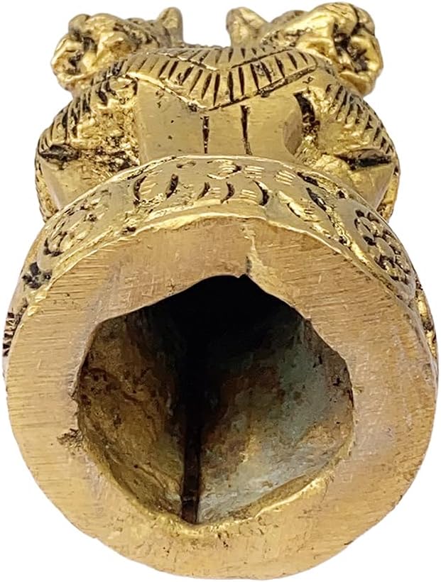 Bharat Haat Brass Ashoka Stambh Decorative Sculpture