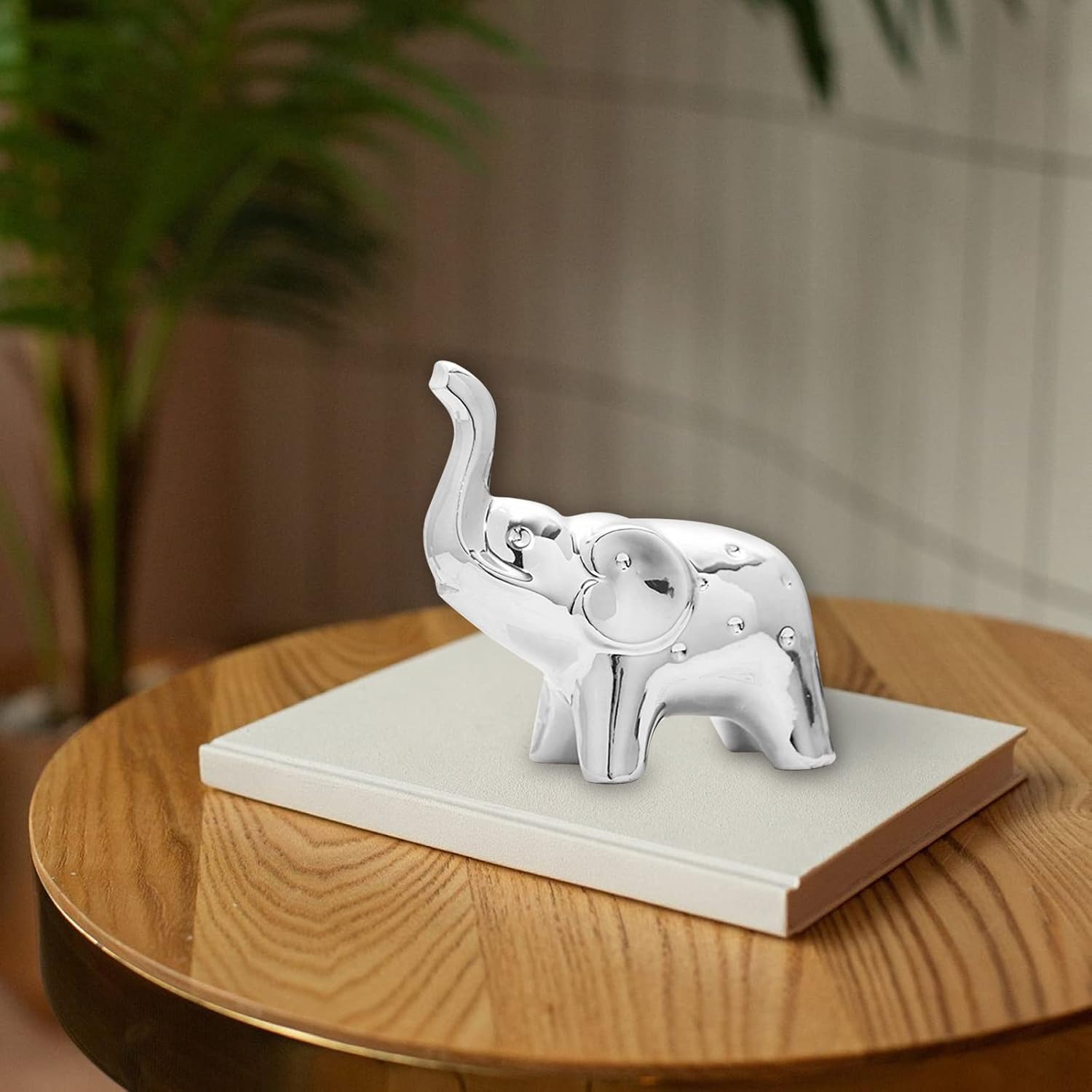 Ceramic Elephant Decor Statue Figurine Home Accent