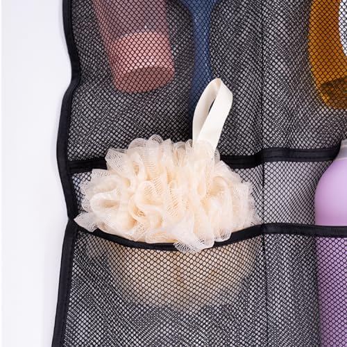 ST INC Shower Caddy - 14x30 Black 7 Pockets for Storage