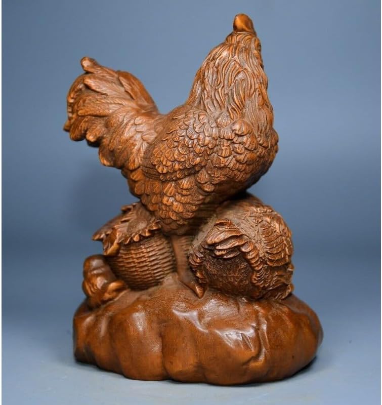 LimpaC Collection Boxwood Lovable Animal Cock Statue